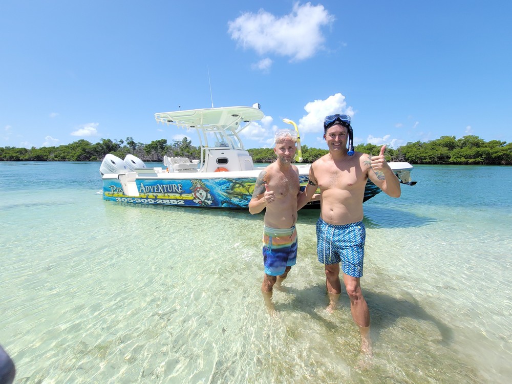 Captain Dane at sandbar